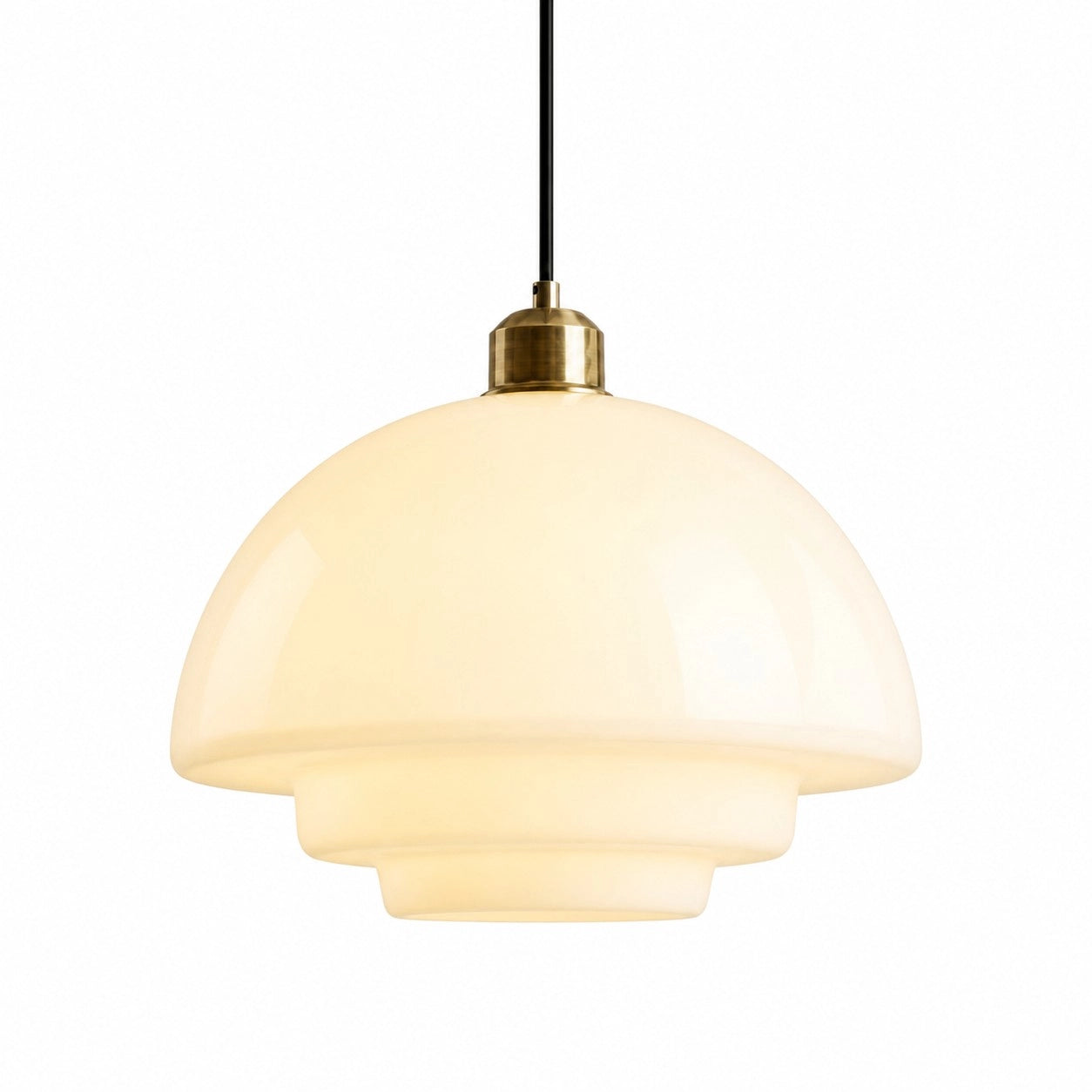 Daphne milk glass pendant