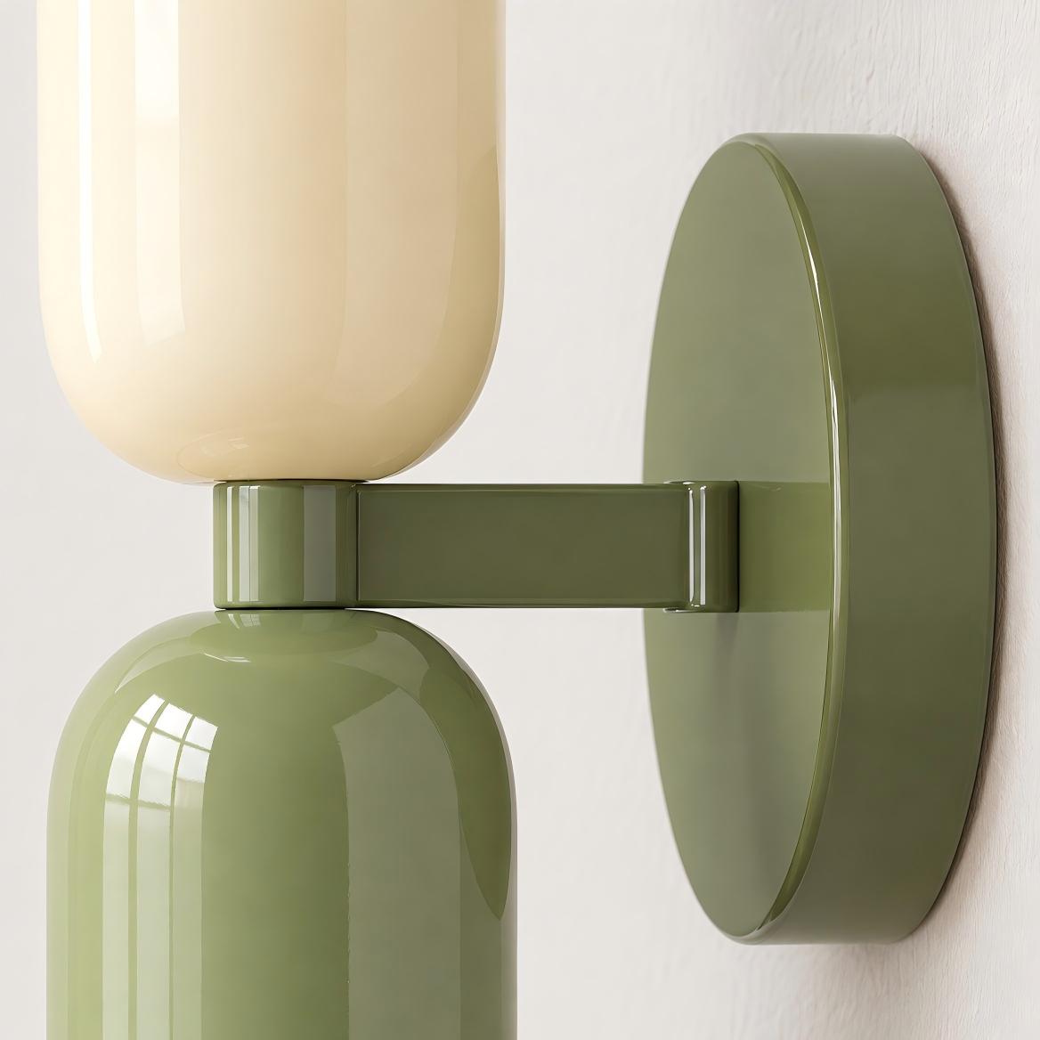 Elegant Up Down Wall Sconce - Bauhaus Double Heads Wall Light for Bedroom and Lounge