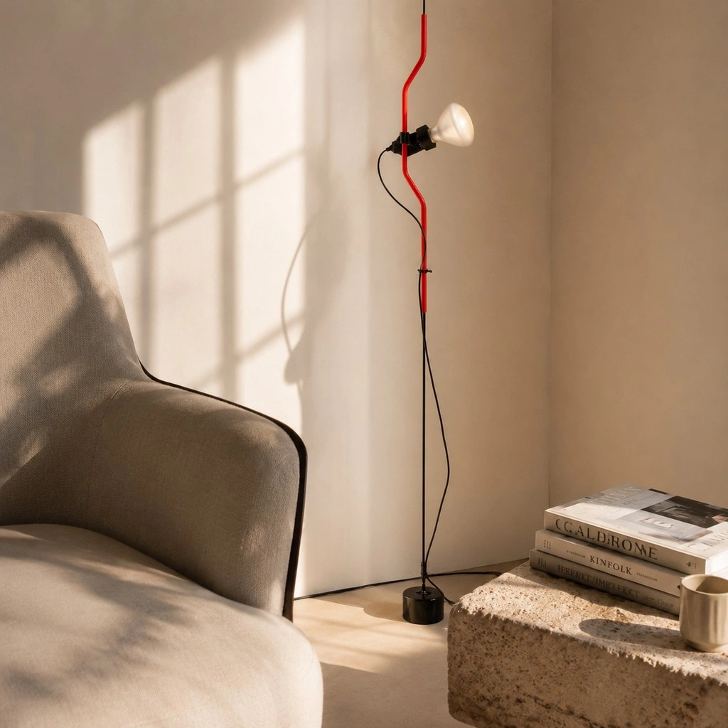 Parentesi Floor Lamp - Industrial Dimmable Suspension Light