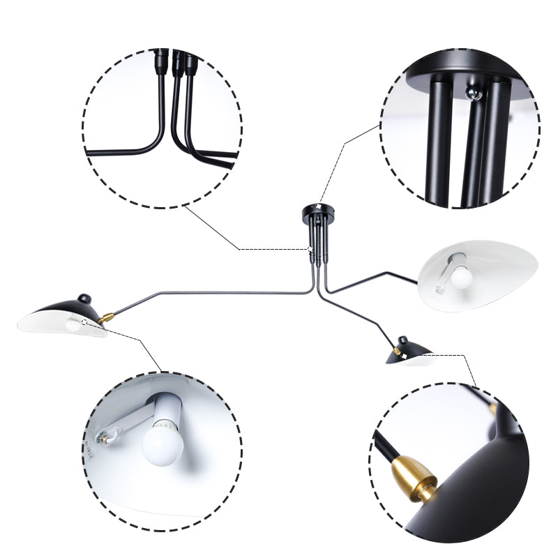 Arclume Arc Ceiling Lamp &ndash; Sculptural Design with Adjustable Arms for Modern Spaces N43 - 8