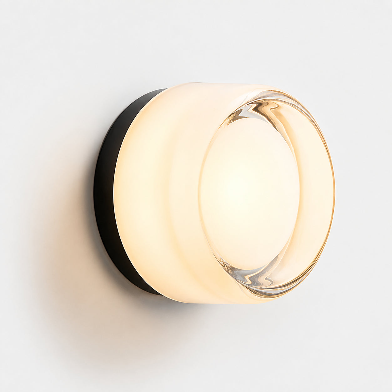 Souta Modern Dome LED Glass Dimple Wall Sconce - White(Dimple)