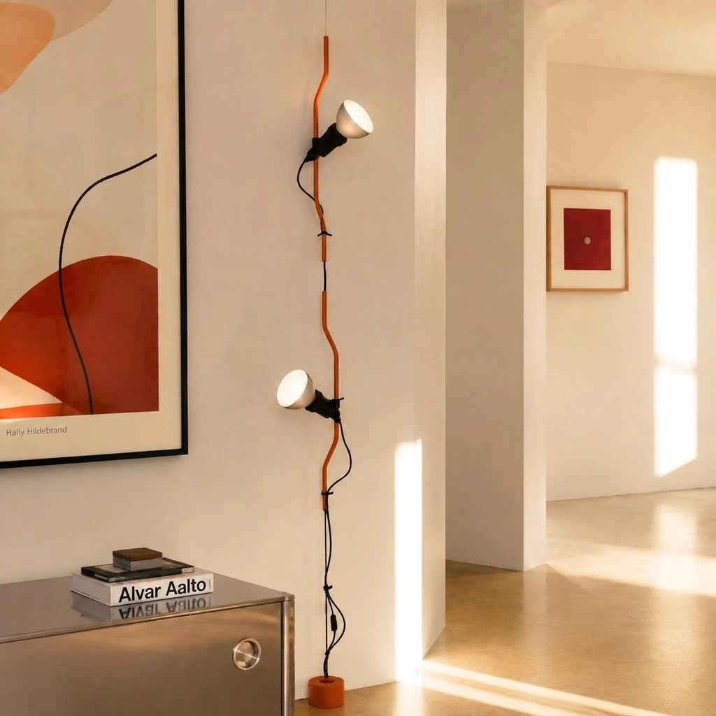 Parentesi Floor Lamp - Industrial Dimmable Suspension Light