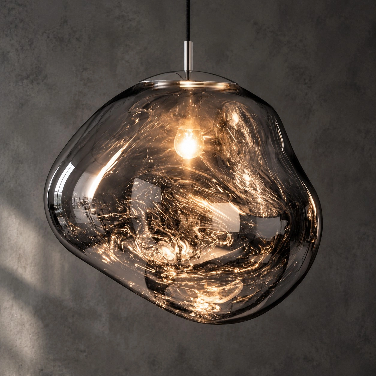 Modern Sculptural Melt Lava Pendant Lamp
