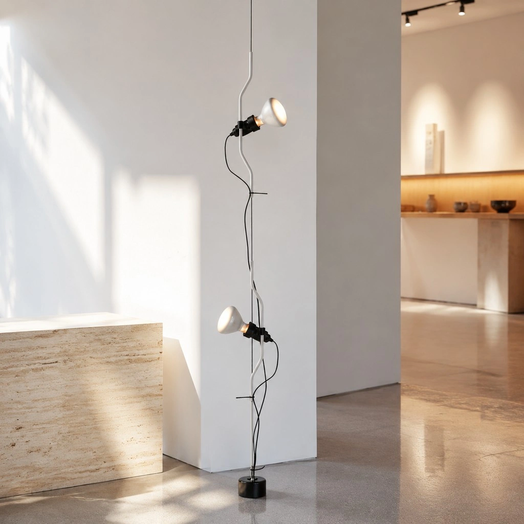 Parentesi Floor Lamp - Industrial Dimmable Suspension Light