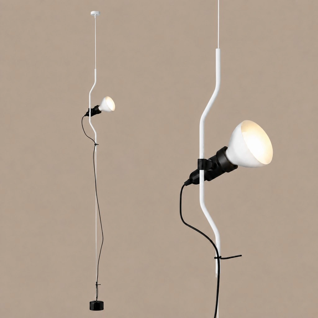 Parentesi Floor Lamp - Industrial Dimmable Suspension Light
