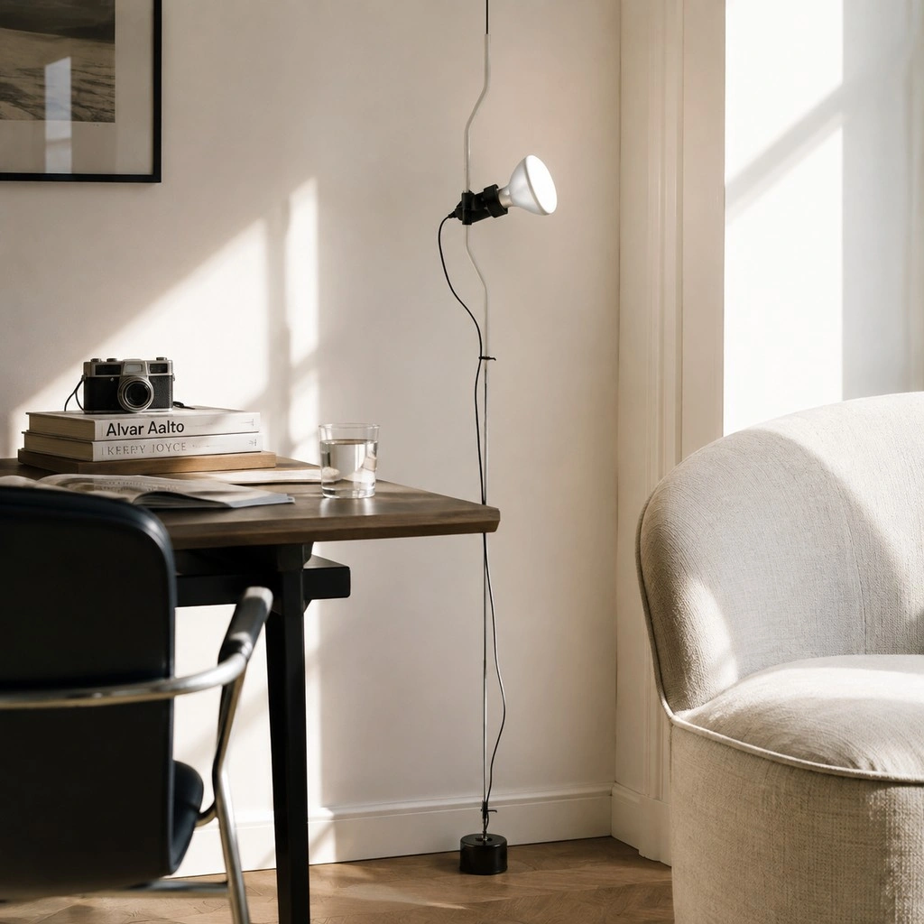 Parentesi Floor Lamp - Industrial Dimmable Suspension Light