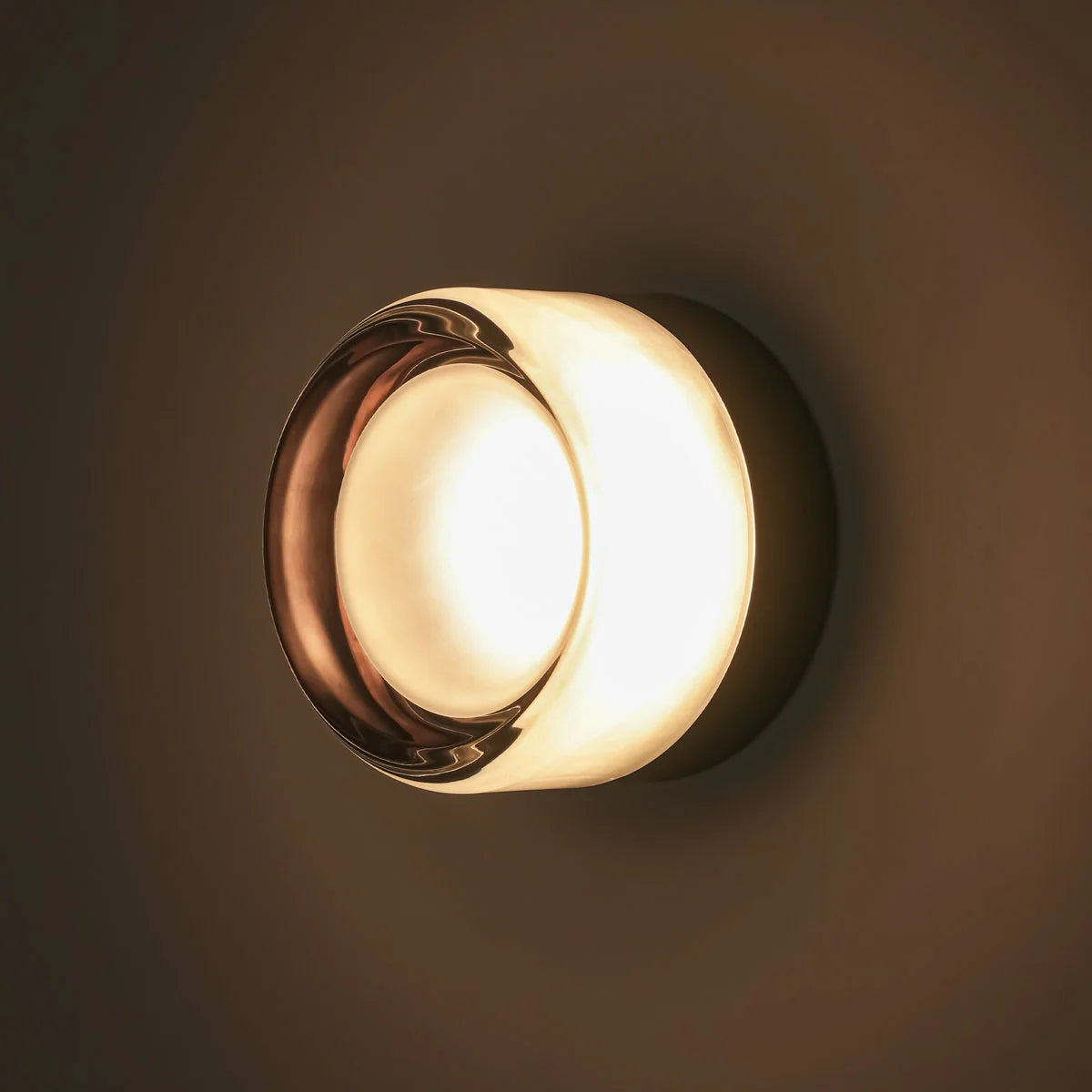 Souta Modern Dome LED Glass Dimple Wall Sconce