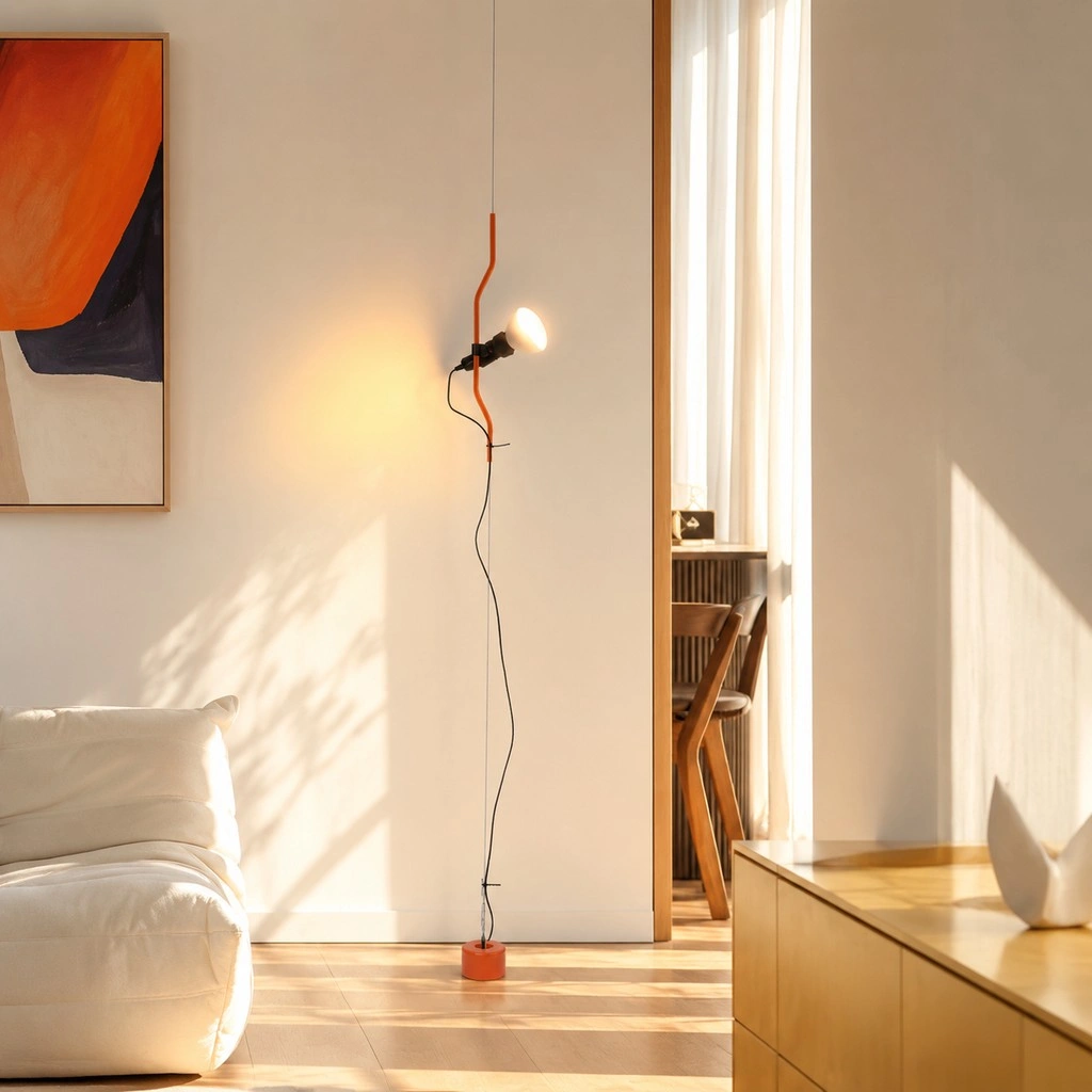 Parentesi Floor Lamp - Industrial Dimmable Suspension Light