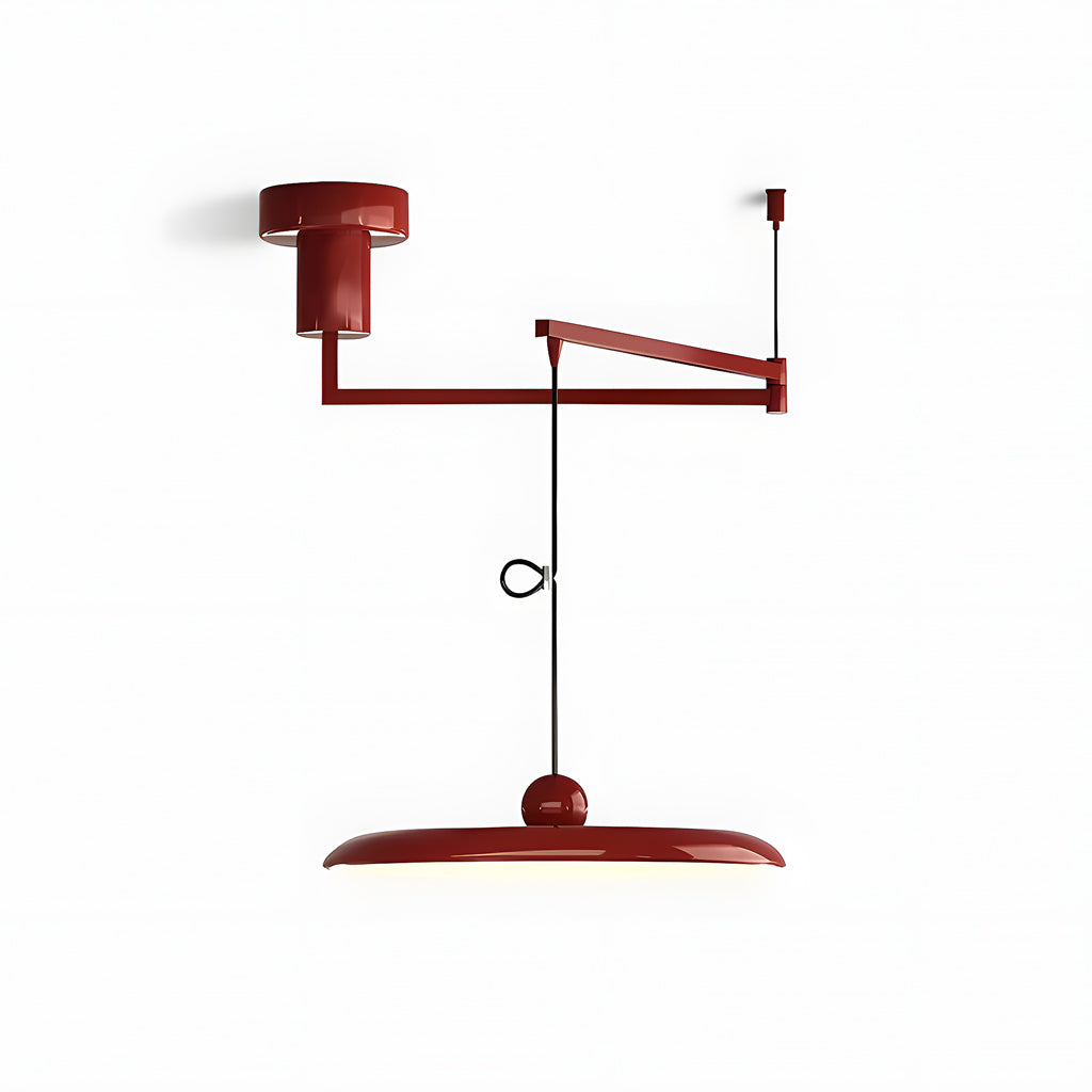 Adjustable swing arm pendant