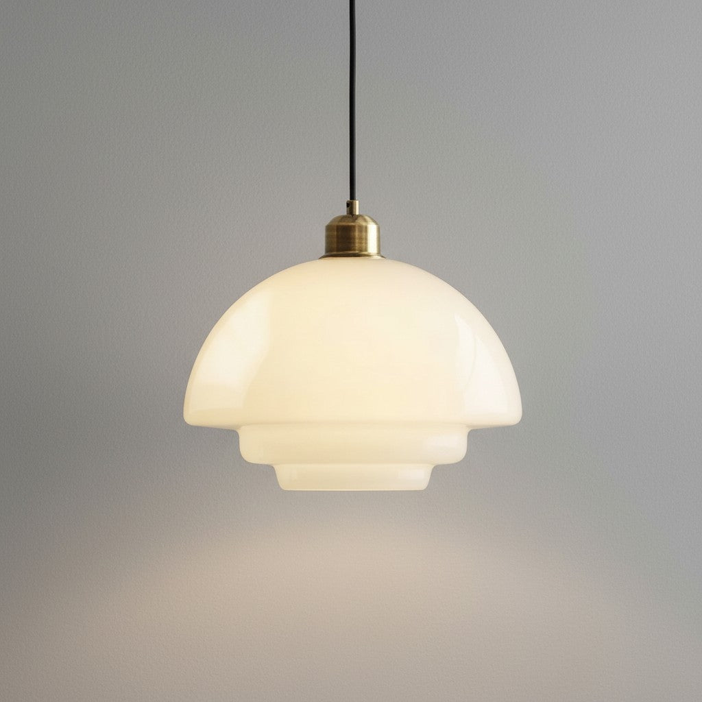 Daphne milk glass pendant