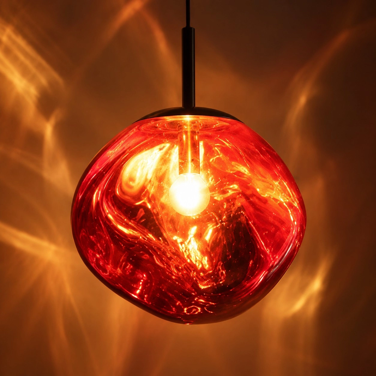 Modern Sculptural Melt Lava Pendant Lamp