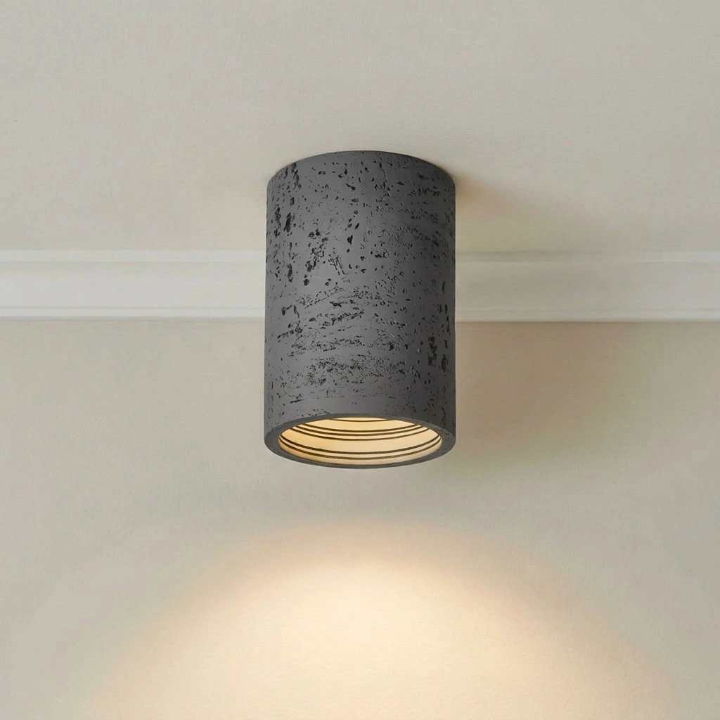 Mirelle Wabi-Sabi Tubular Ceiling Lamp - Grey