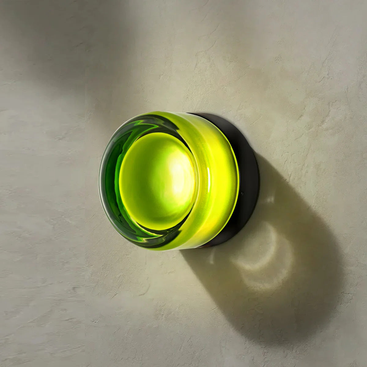 Souta Modern Dome LED Glass Dimple Wall Sconce - Green(Dimple)