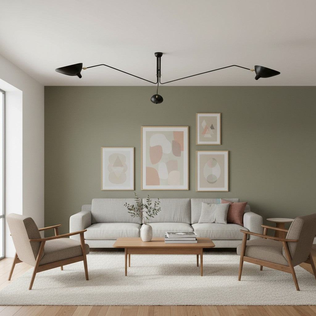 Arclume Arc Ceiling Lamp &ndash; Sculptural Design with Adjustable Arms for Modern Spaces N43 - 3