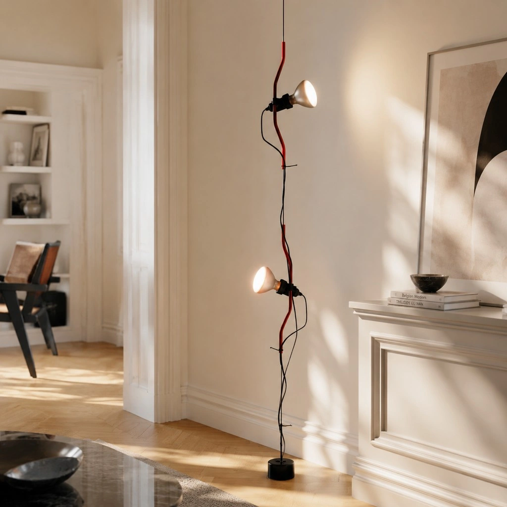Parentesi Floor Lamp - Industrial Dimmable Suspension Light