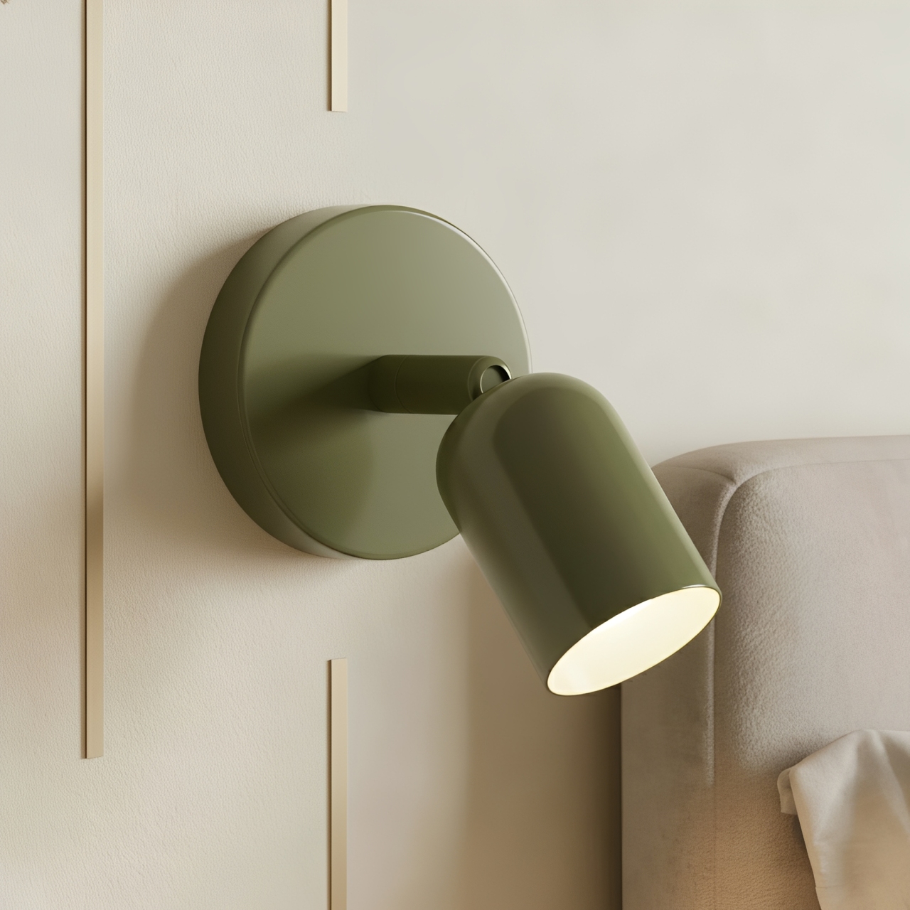 Konig Colorful Bauhaus LED Metal Wall Light - Green