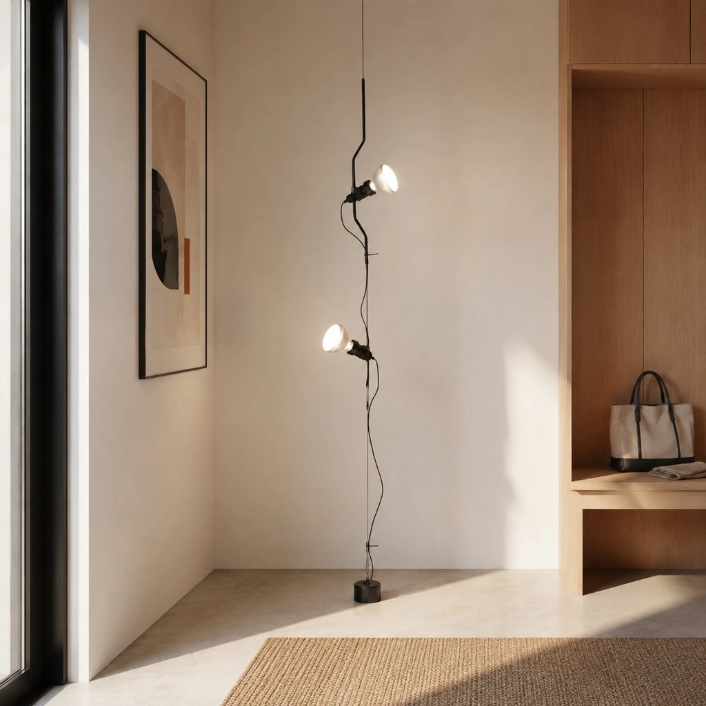 Parentesi Floor Lamp - Industrial Dimmable Suspension Light