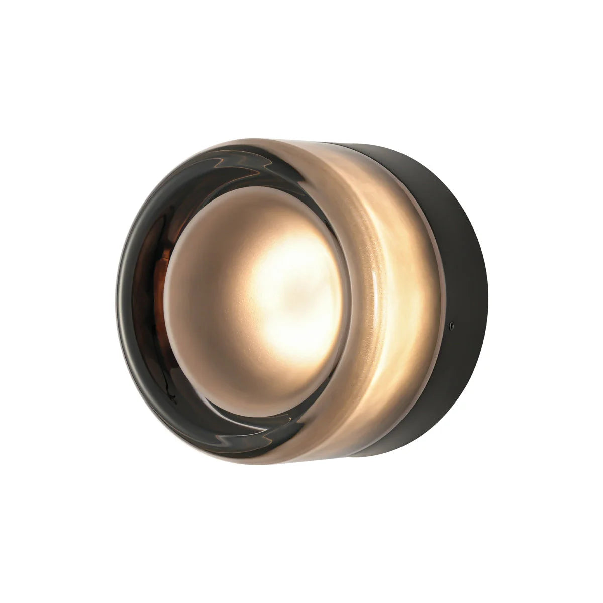 Souta Dome LED Glass Dimple Wall Sconce &mdash; 11 Finishes, Round Compact