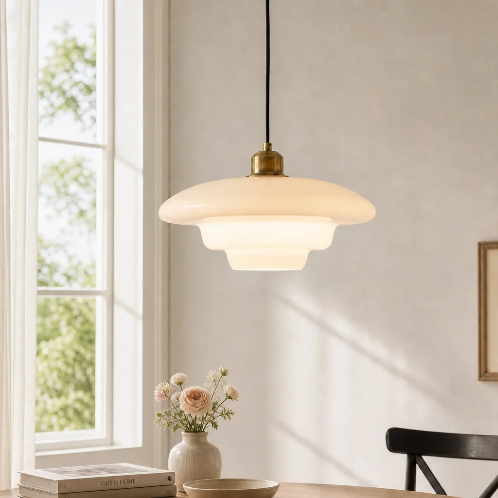 Daphne Modern Minimalist Milk Glass Pendant Light scene12.webp__PID:1f27aabb-413e-4ba0-b367-797e59f49006
