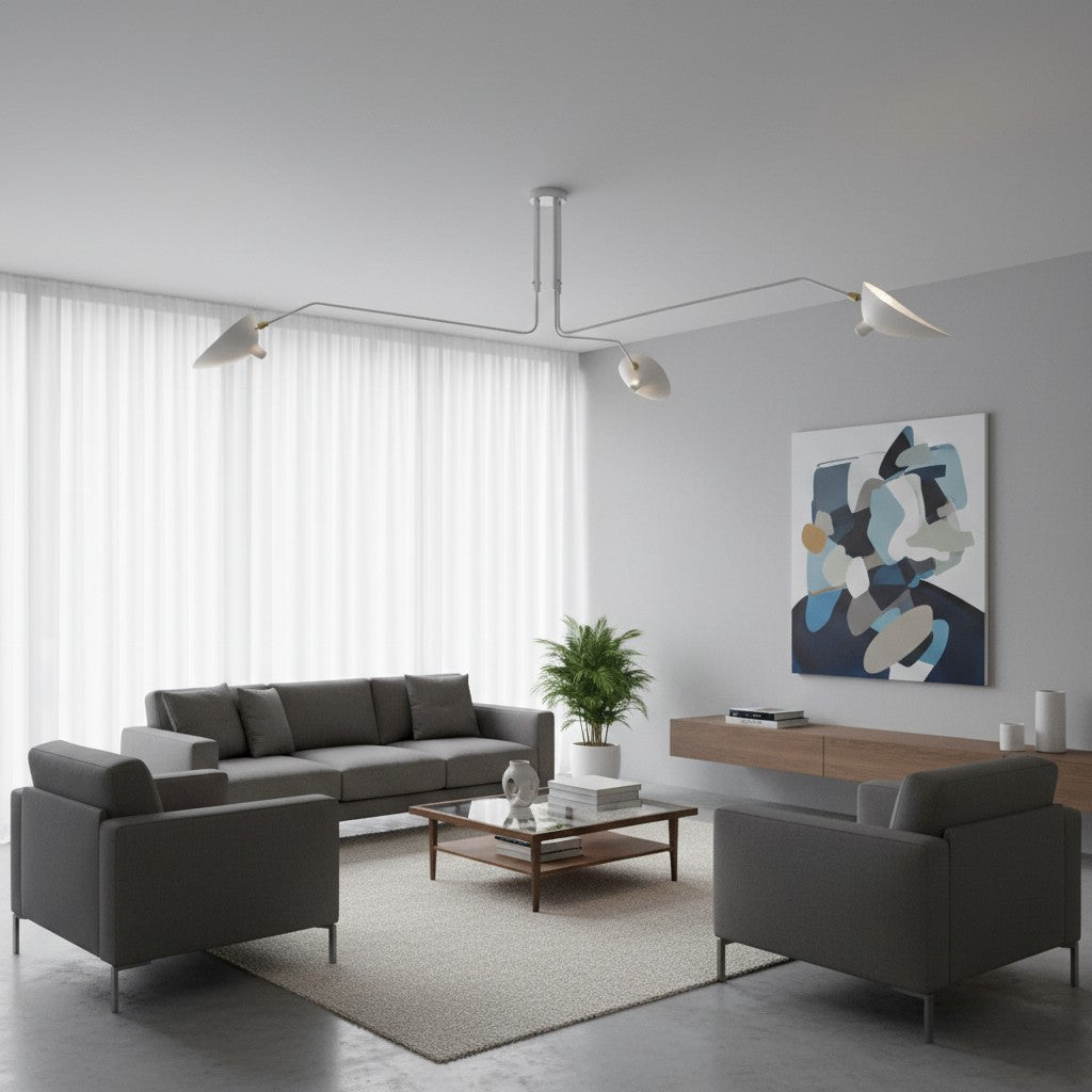 Arclume Arc Ceiling Lamp &ndash; Sculptural Design with Adjustable Arms for Modern Spaces N43 - 5