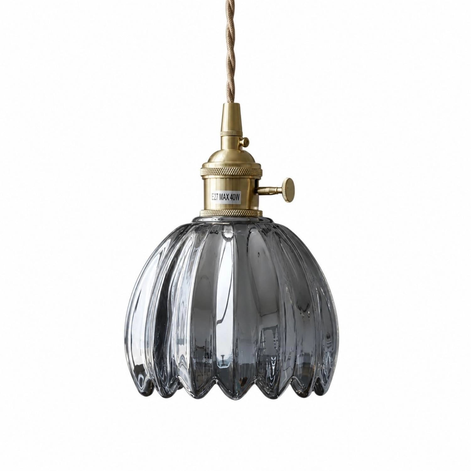 Talen Vintage Tulip Colorful Glass Pendant Light