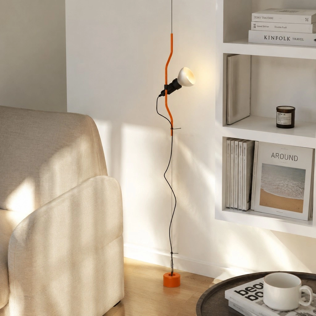 Parentesi Floor Lamp - Industrial Dimmable Suspension Light