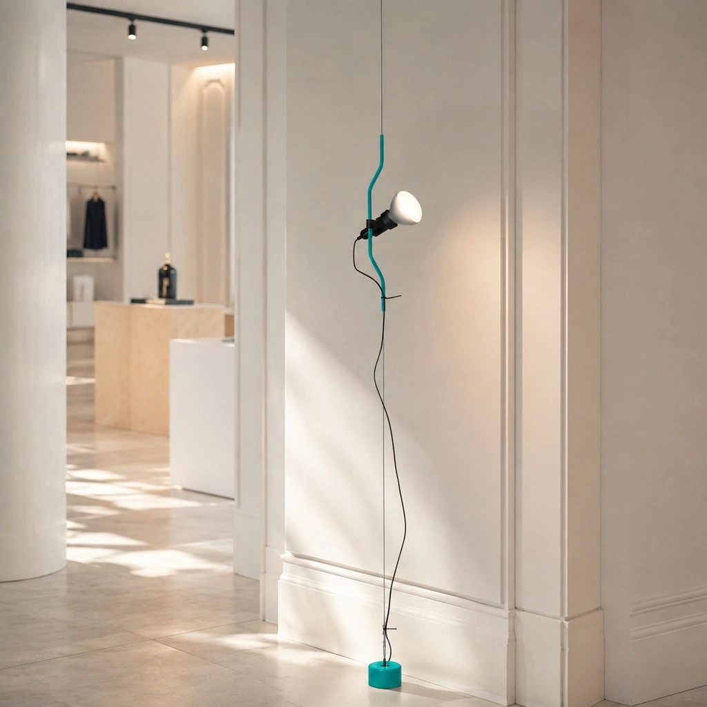 Parentesi Floor Lamp - Industrial Dimmable Suspension Light