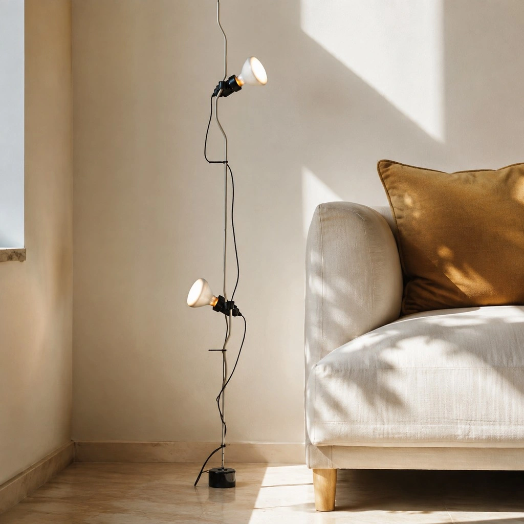 Parentesi Floor Lamp - Industrial Dimmable Suspension Light