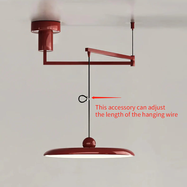 Adjustable swing arm pendant