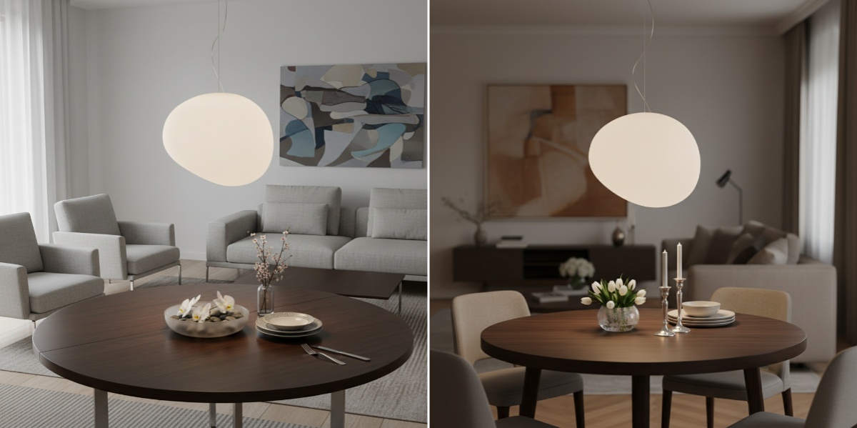 Stonea pendant organic silhouette detail and ambient presence