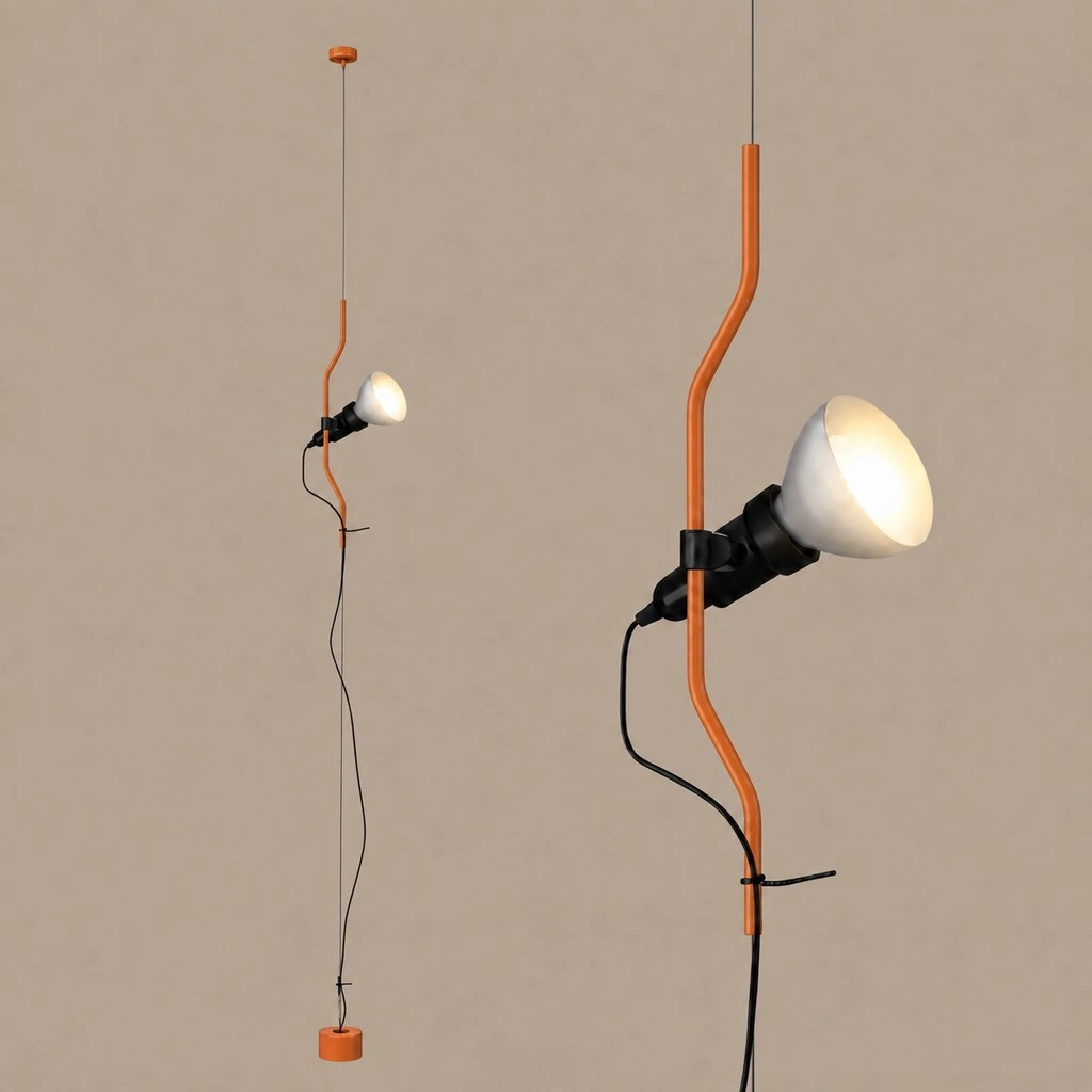Parentesi Floor Lamp - Industrial Dimmable Suspension Light