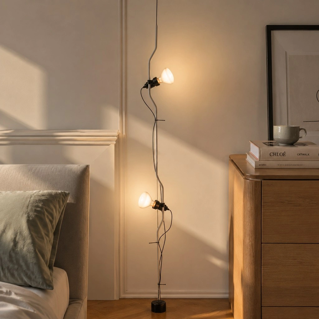 Parentesi Floor Lamp - Industrial Dimmable Suspension Light