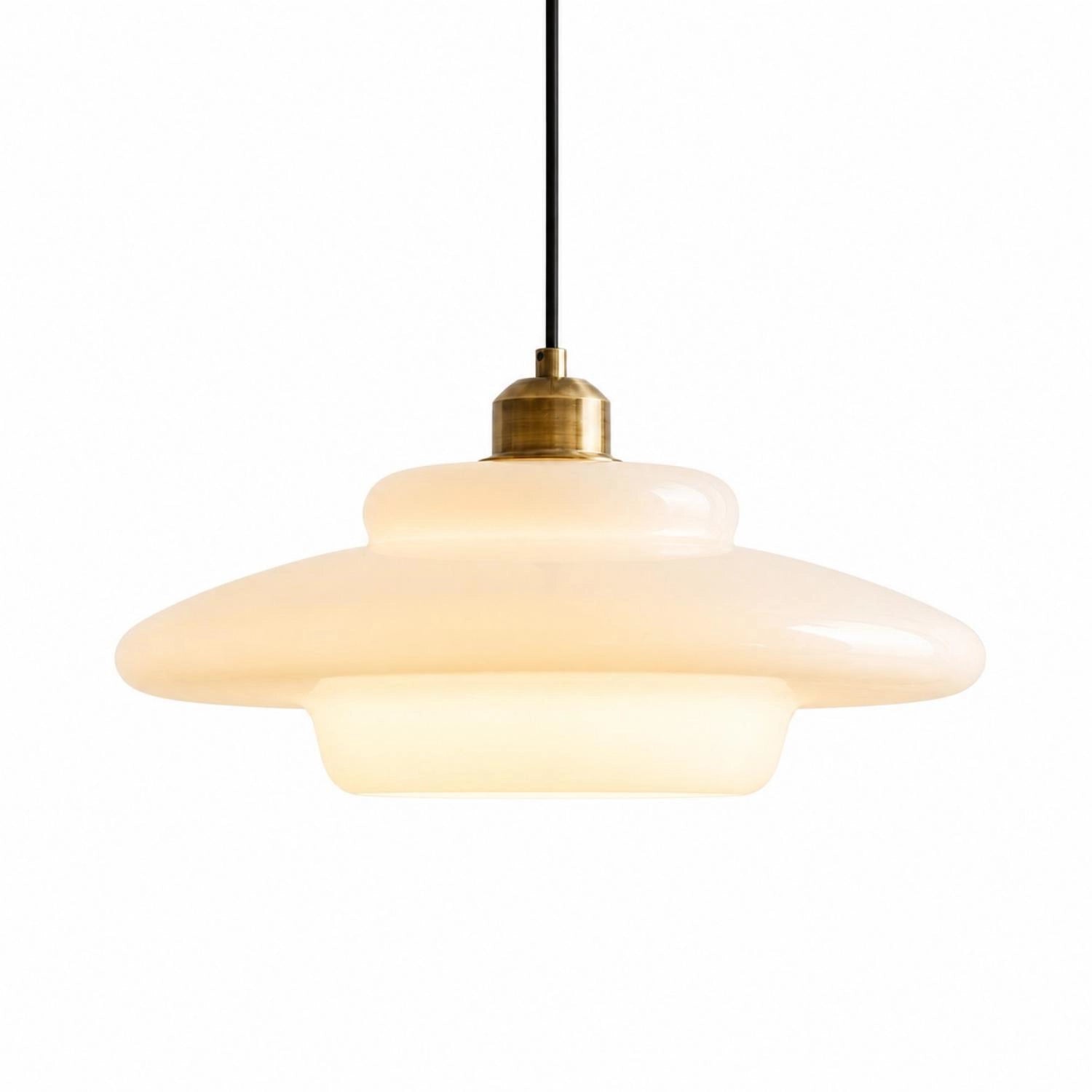 Daphne milk glass pendant
