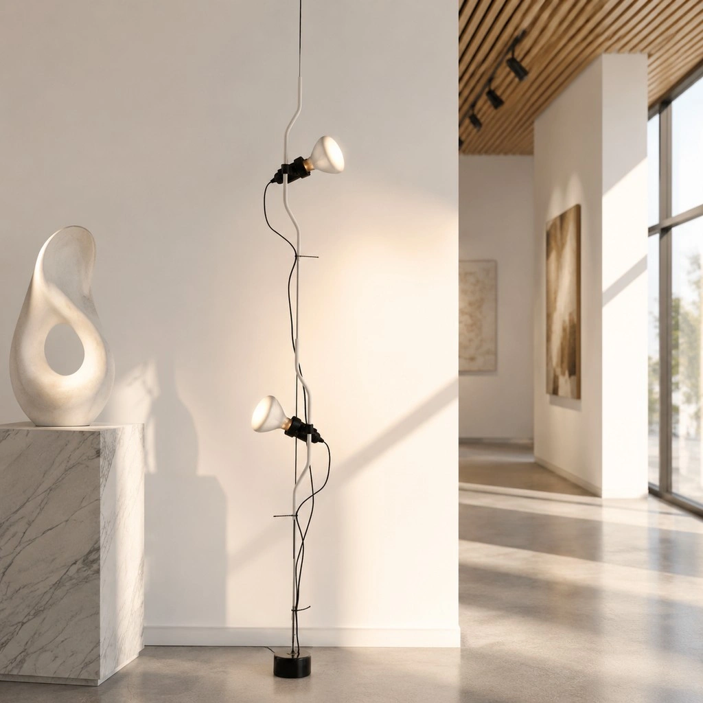 Parentesi Floor Lamp - Industrial Dimmable Suspension Light