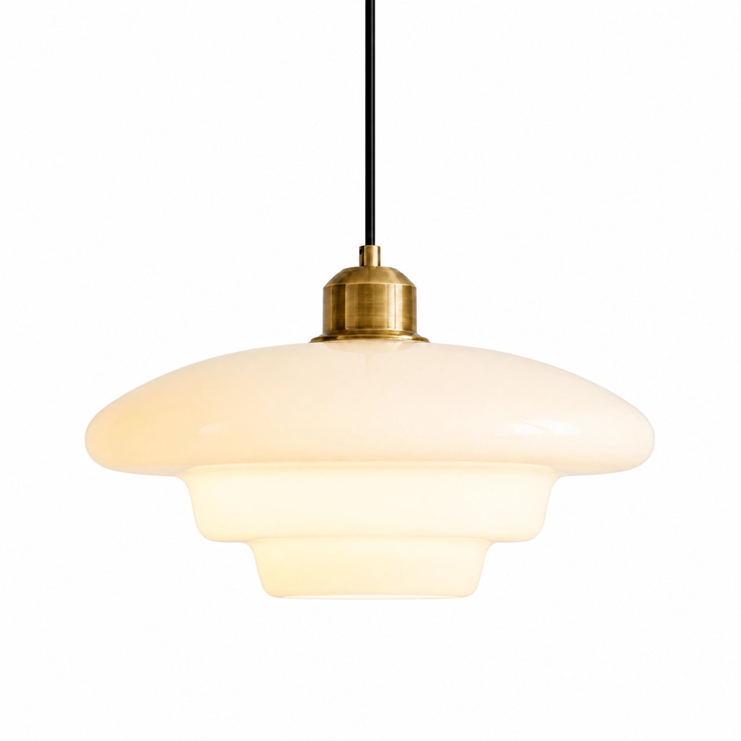 Daphne milk glass pendant