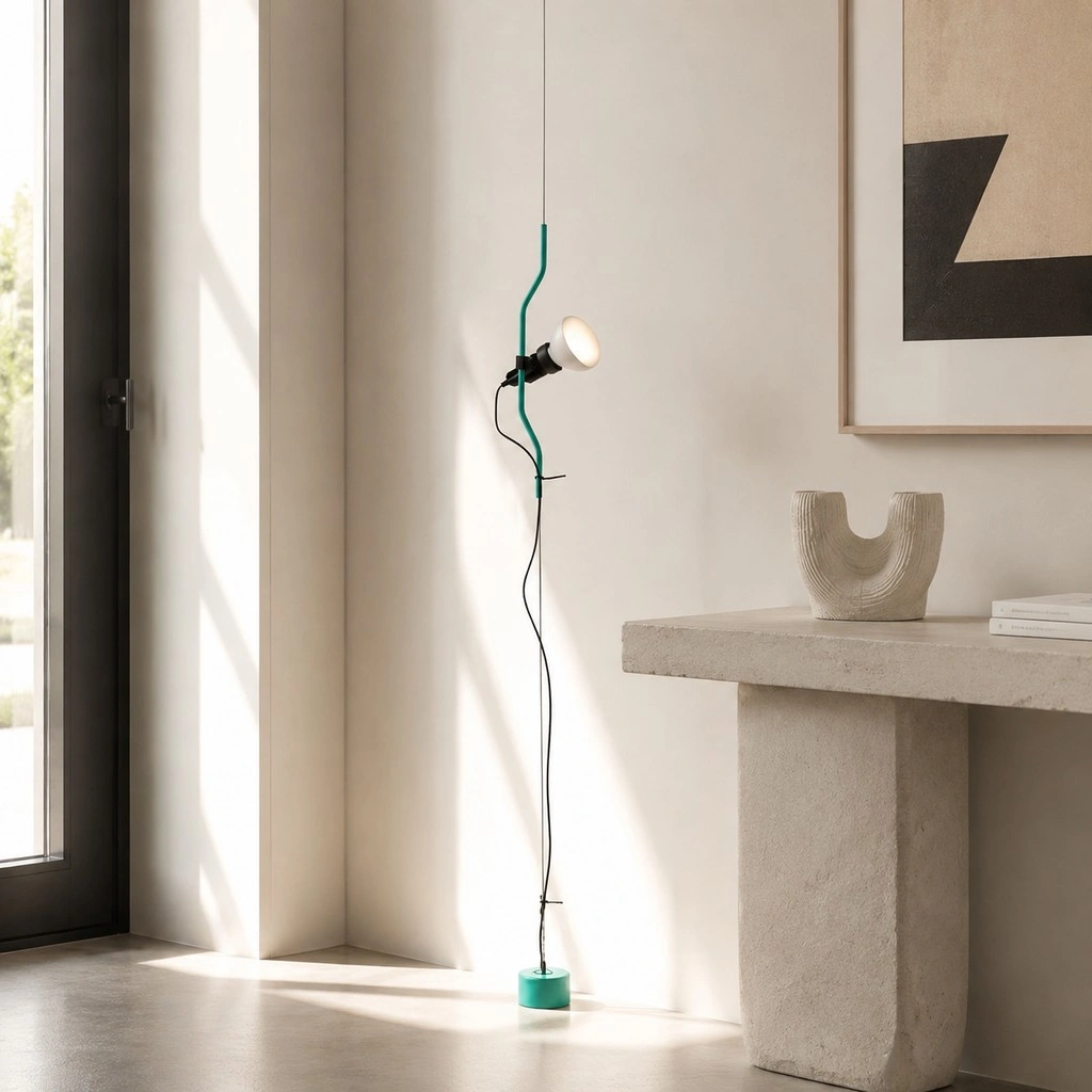Parentesi Floor Lamp - Industrial Dimmable Suspension Light