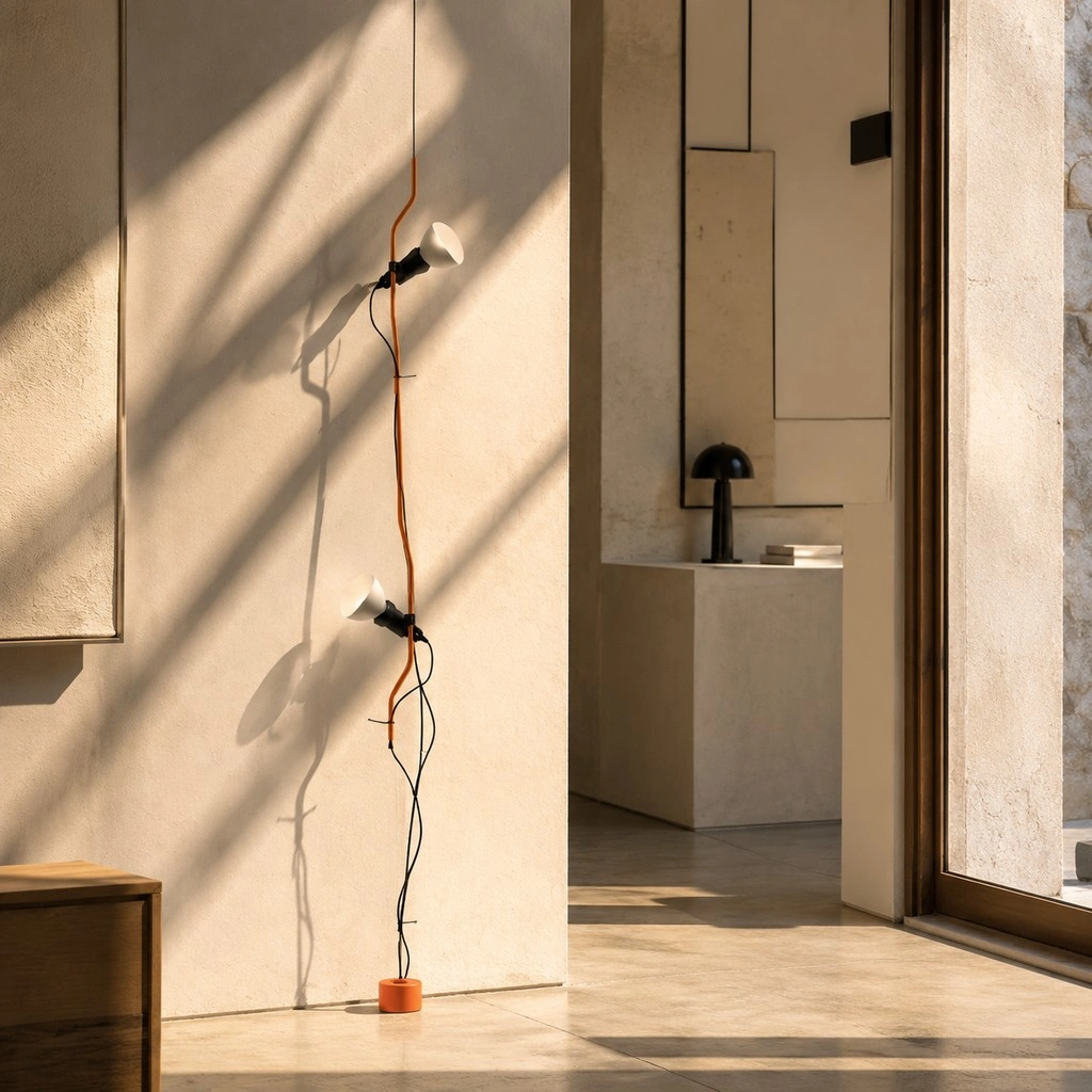 Parentesi Floor Lamp - Industrial Dimmable Suspension Light