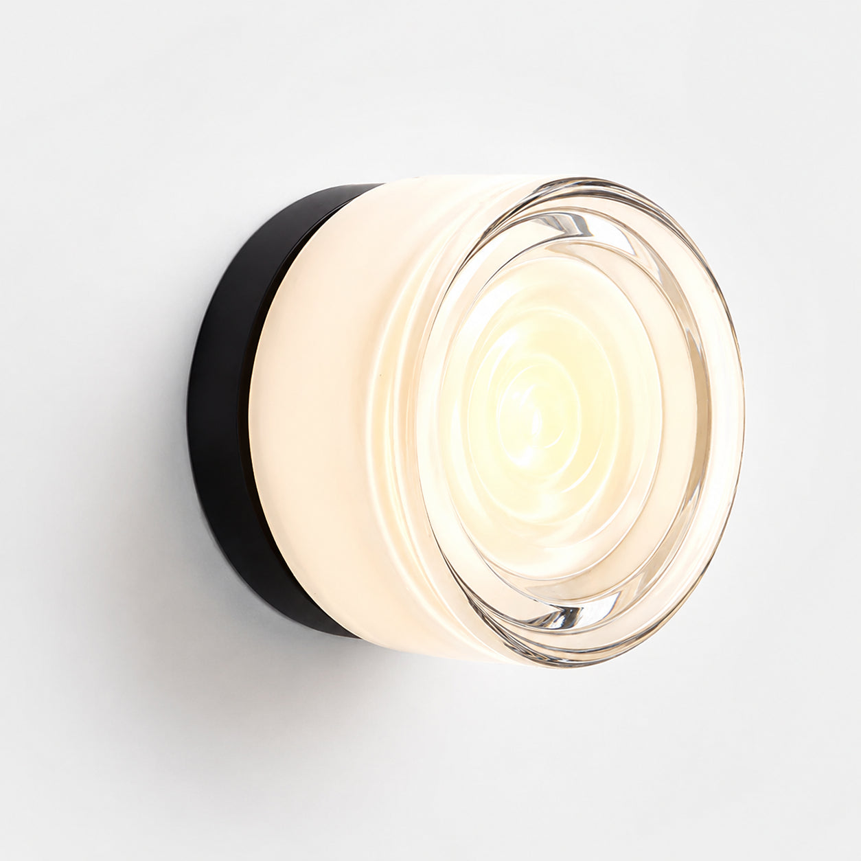 Souta Modern Dome LED Glass Dimple Wall Sconce - White(Ripple)