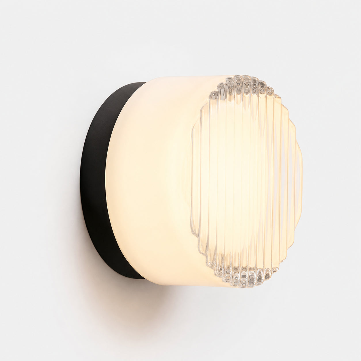 Souta Modern Dome LED Glass Dimple Wall Sconce - White(Potato Chips)