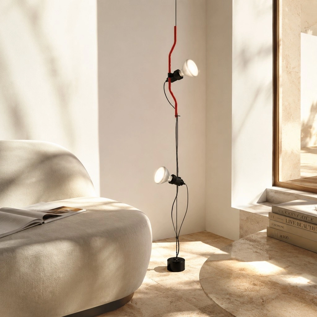 Parentesi Floor Lamp - Industrial Dimmable Suspension Light