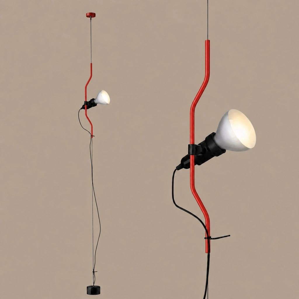 Parentesi Floor Lamp - Industrial Dimmable Suspension Light