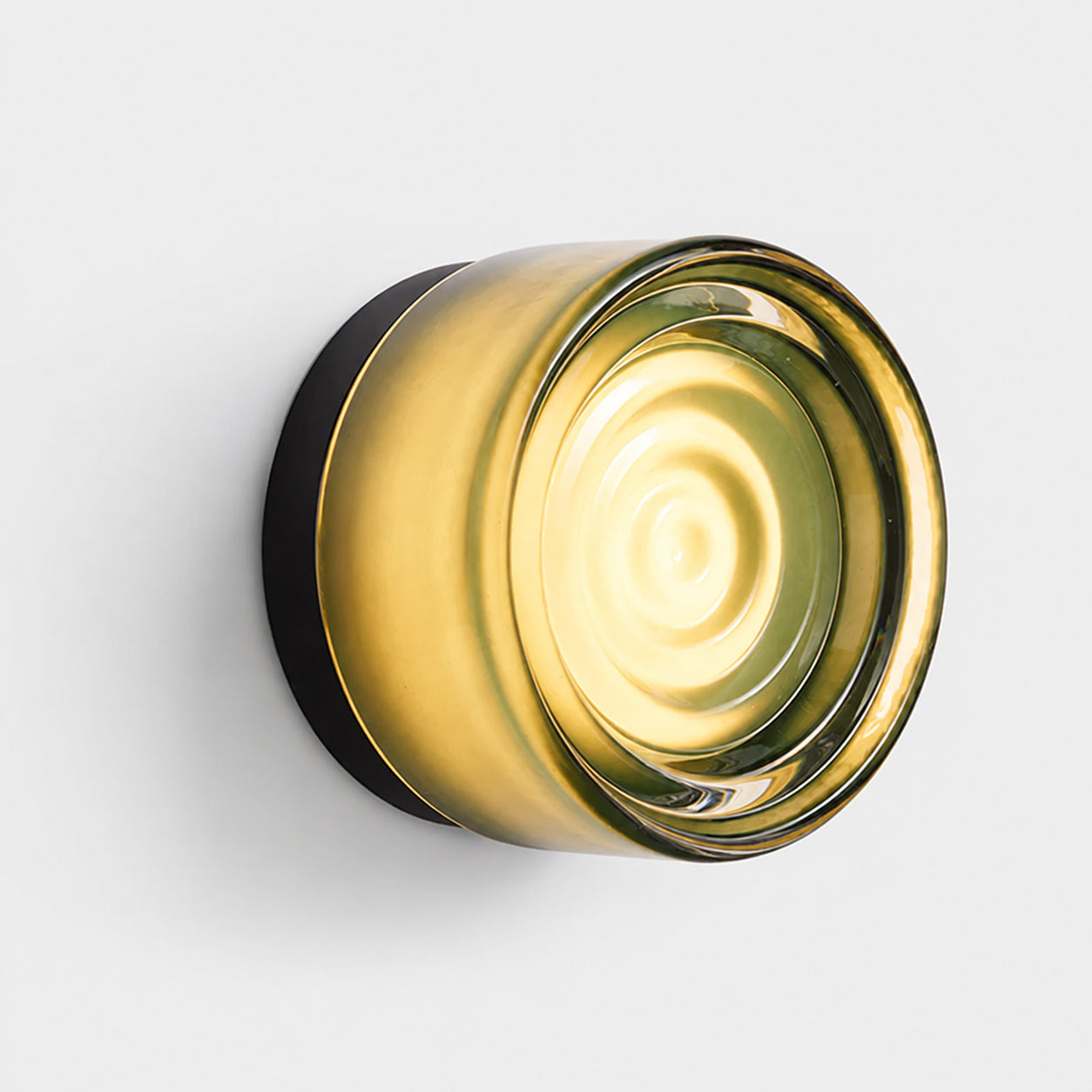 Souta Modern Dome LED Glass Dimple Wall Sconce - Green(Ripple)