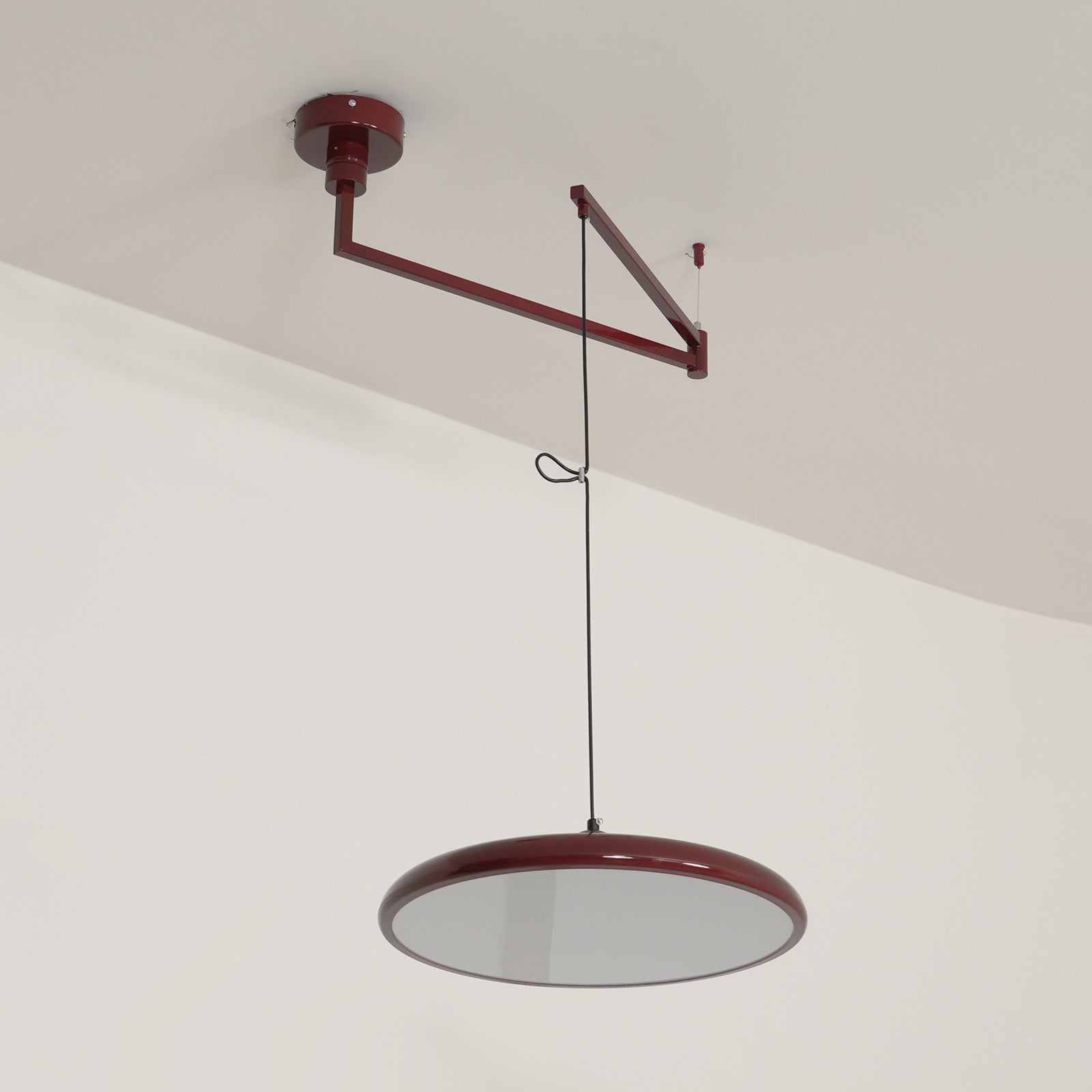 Adjustable swing arm pendant