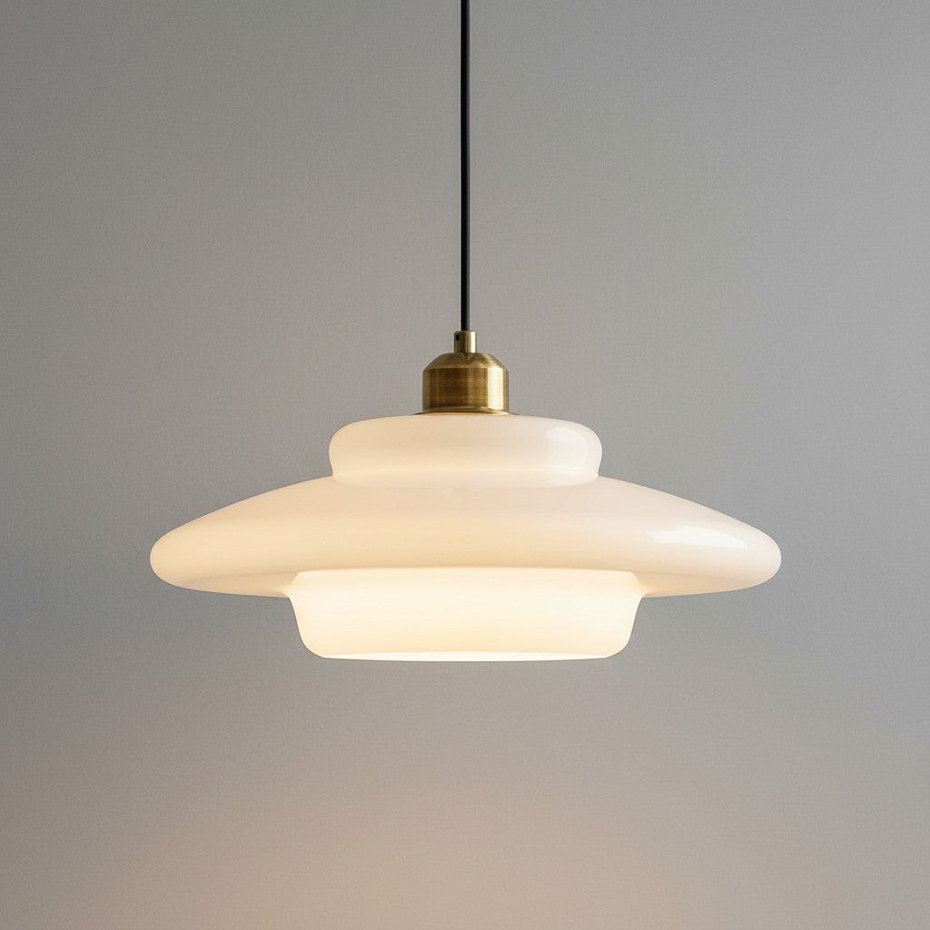 Daphne milk glass pendant