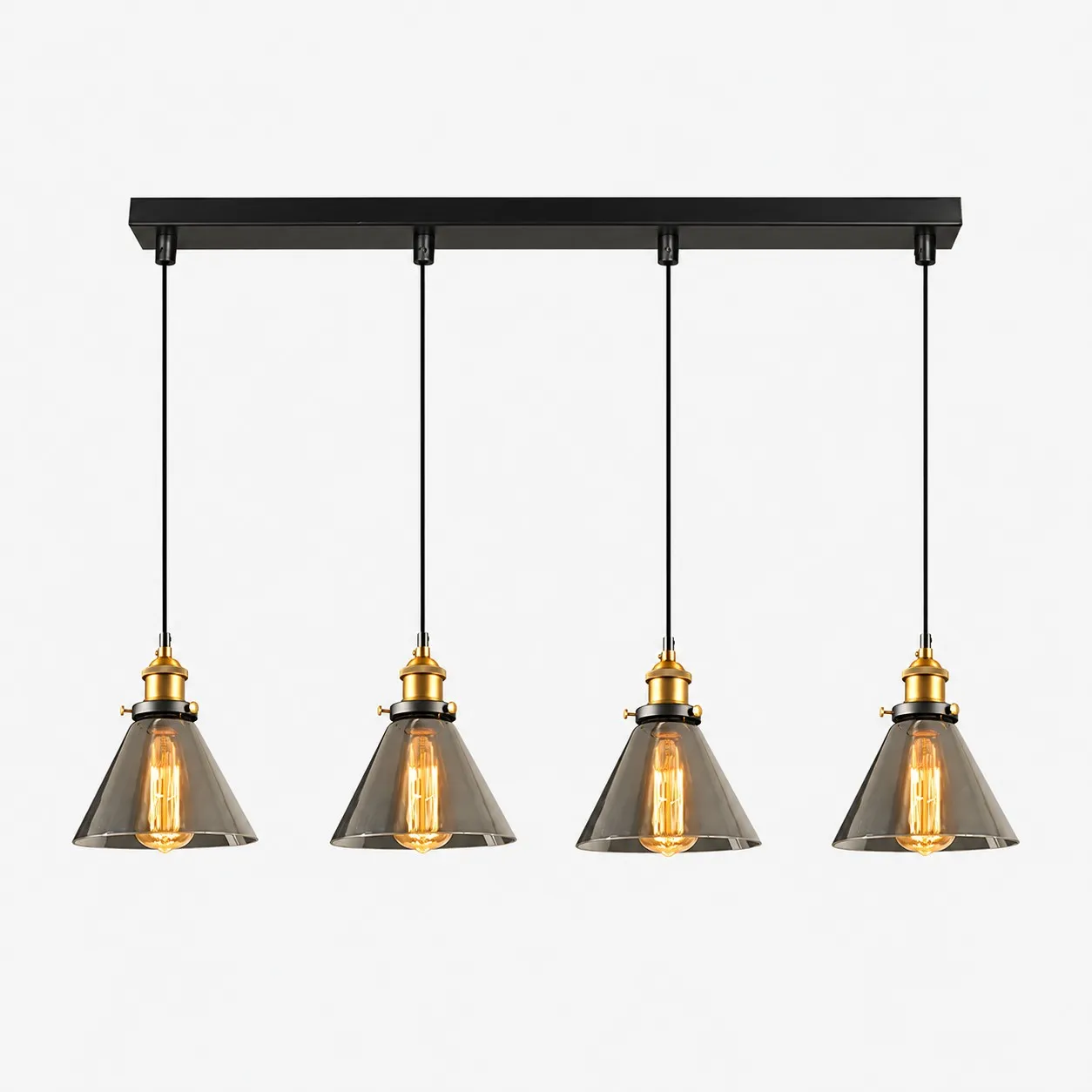 Minimalistische glazen hanglamp