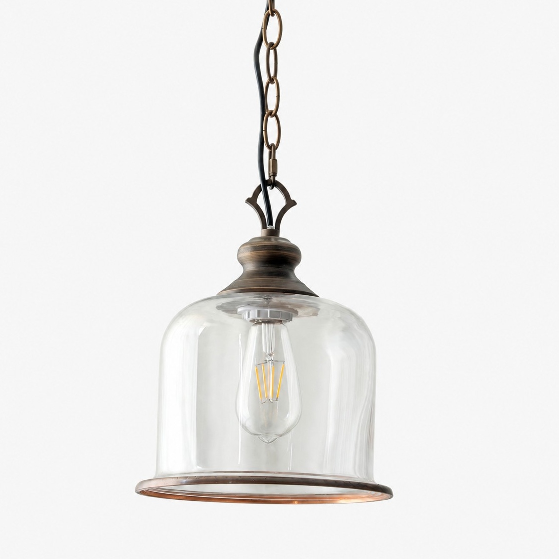 Verre transparent, finition or brossé vintage SKU