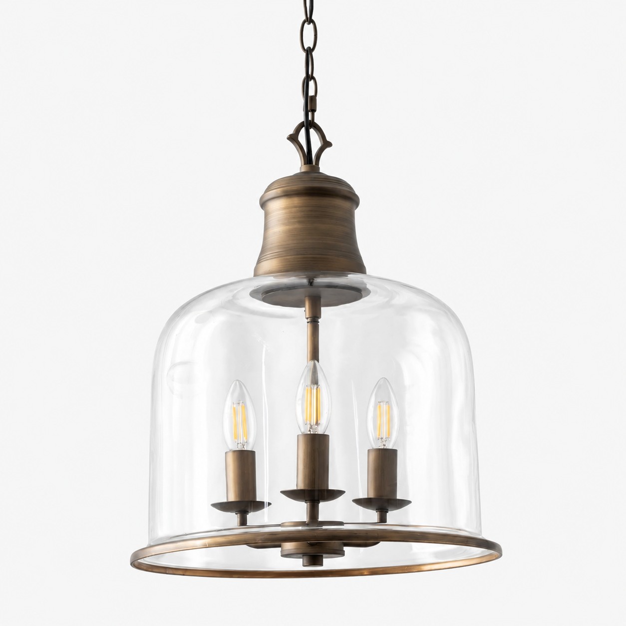 Verre transparent, finition or brossé vintage SKU